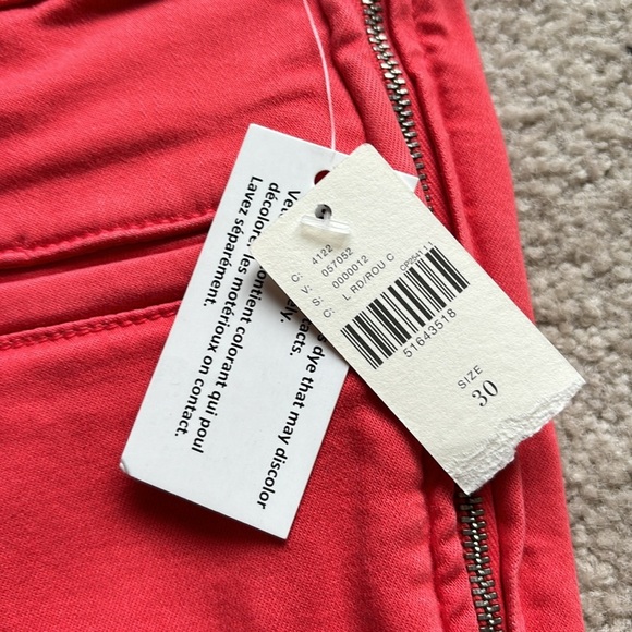 NWT Anthropologie Pilcro Letterpress High Rise Legging Jeans 30 capri - Picture 2 of 4